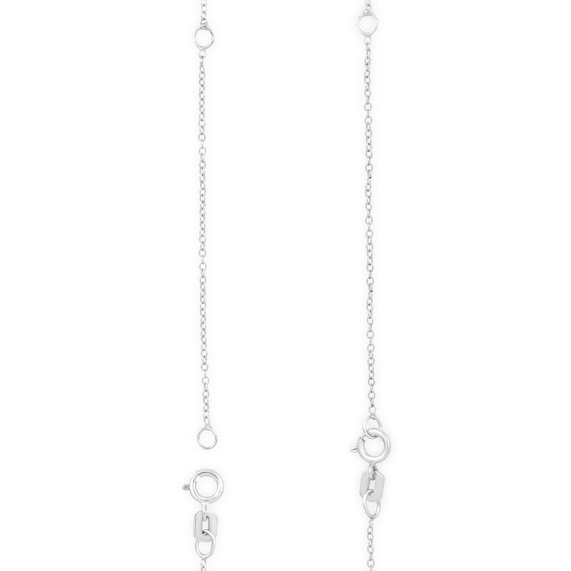 Brilliant-Cut Lab Grown 1/4ct. Diamond FG VS Floating Pendant in 10k White Gold image number null